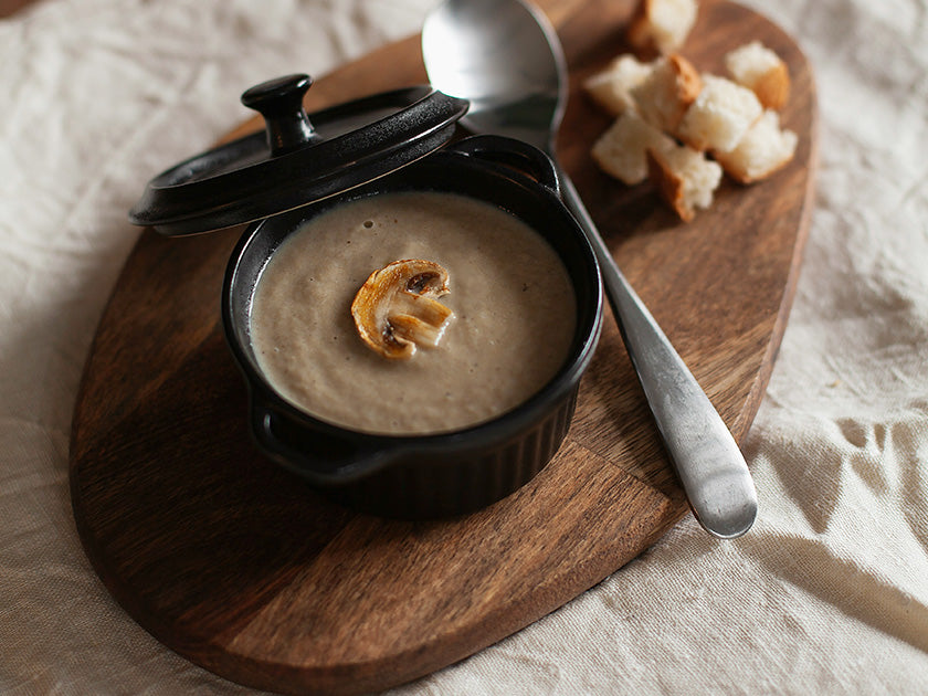 Recette velouté de champignons au fromage frais