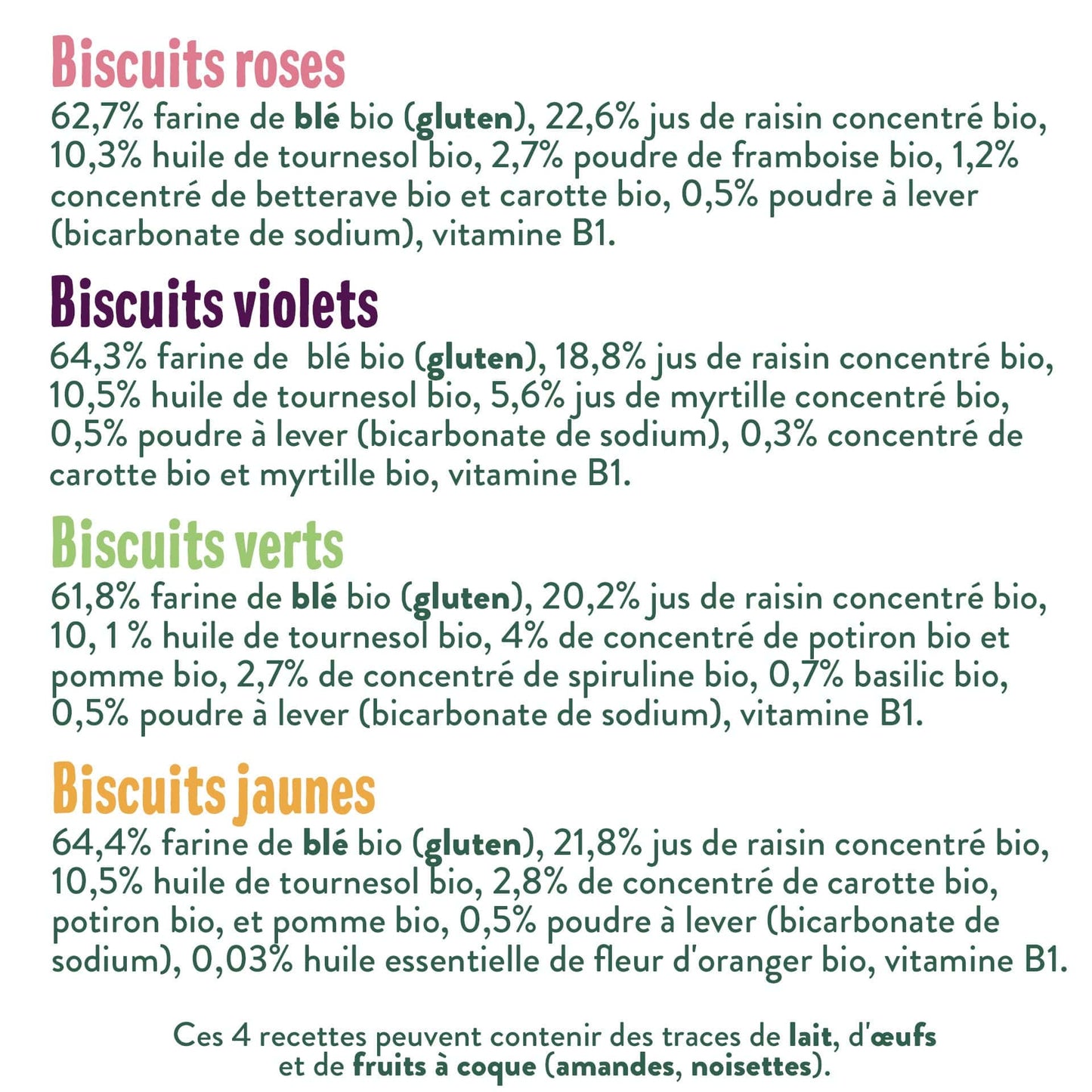 Good Gout Les Biscuits formes et couleurs