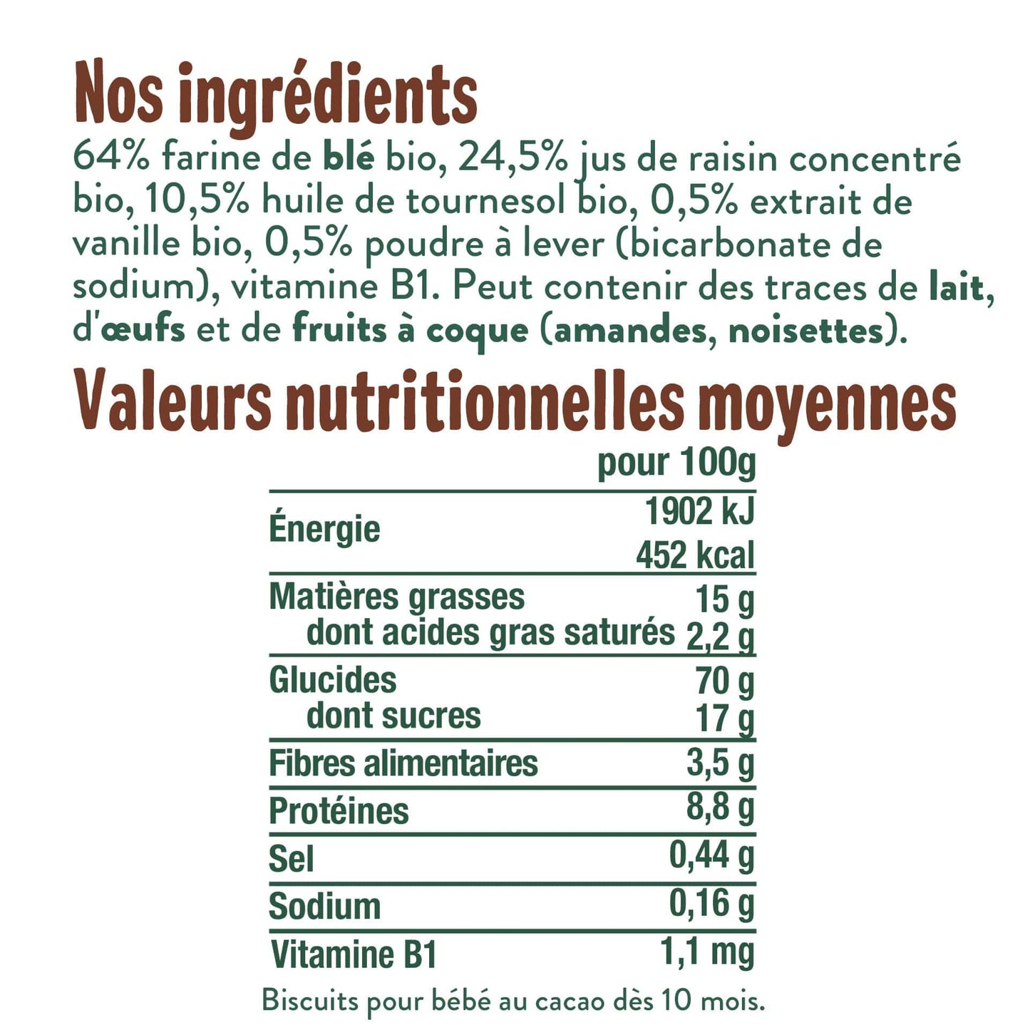 Good Gout Mon pack biscuits goûter