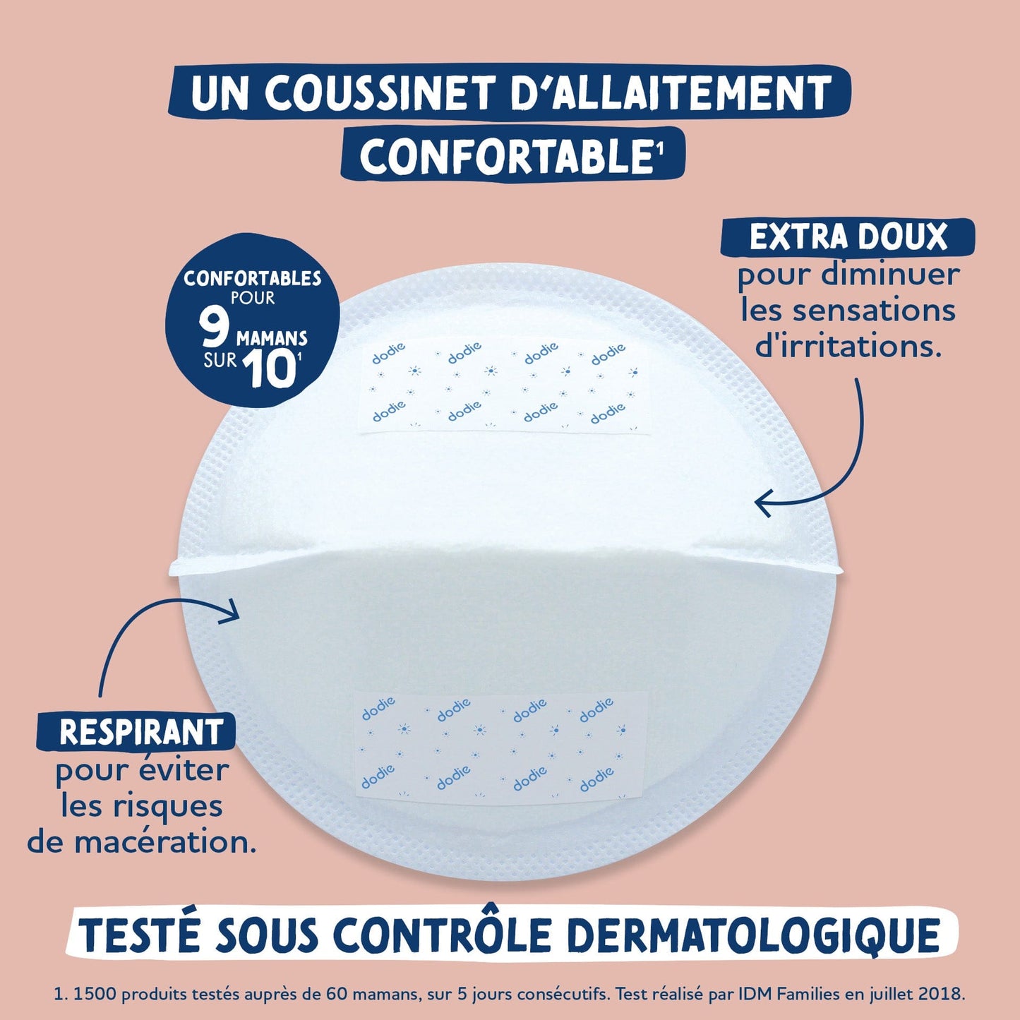 Dodie Coussinets d'allaitement jour ultra-fins