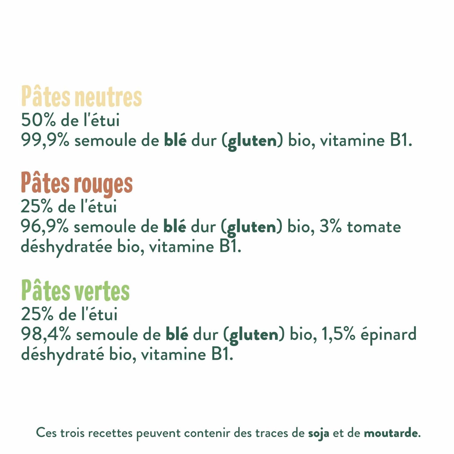 Good Gout Pâtes étoiles tricolores bio aux légumes