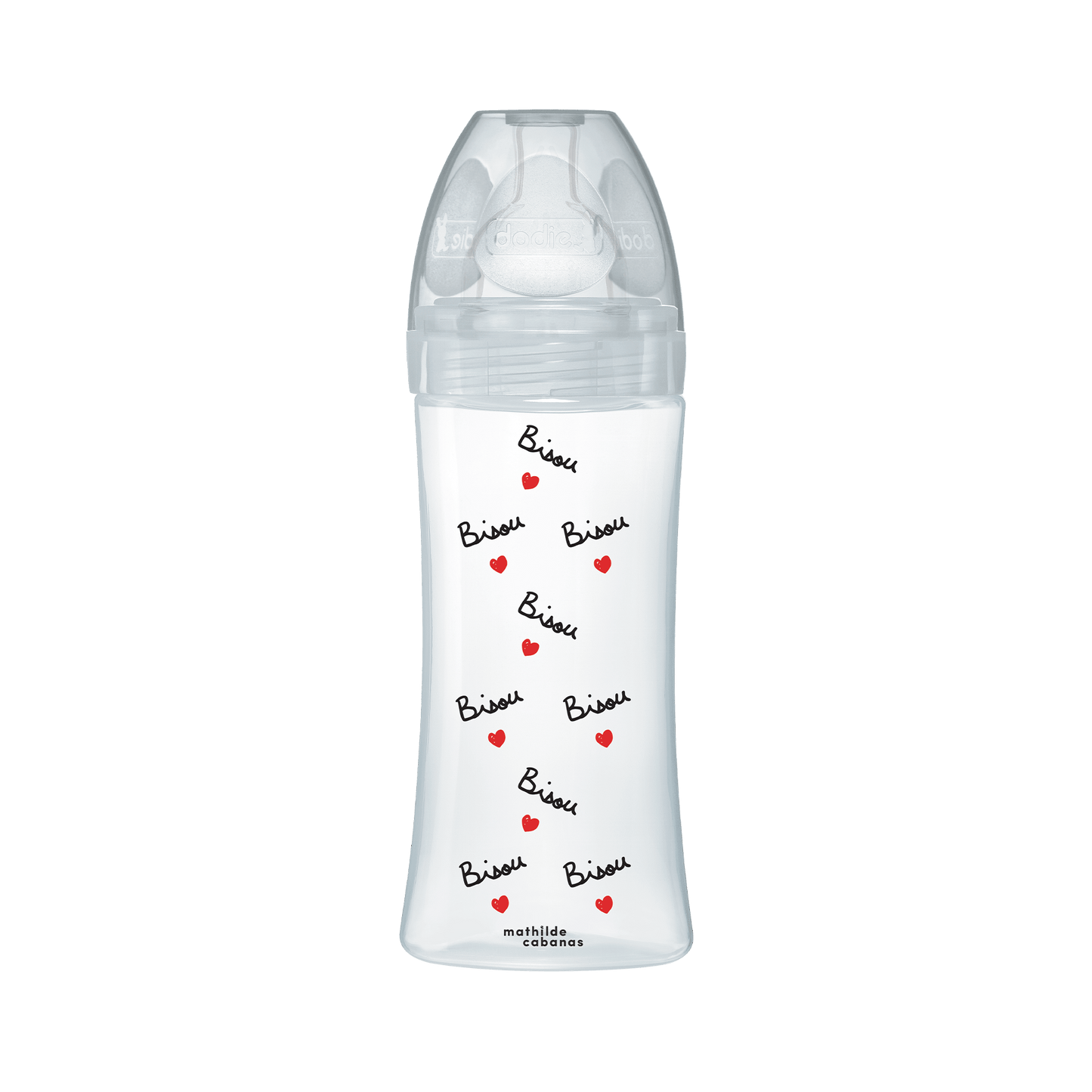 Dodie Biberon anti-colique Tétine Plate Mathilde Cabanas 330ml